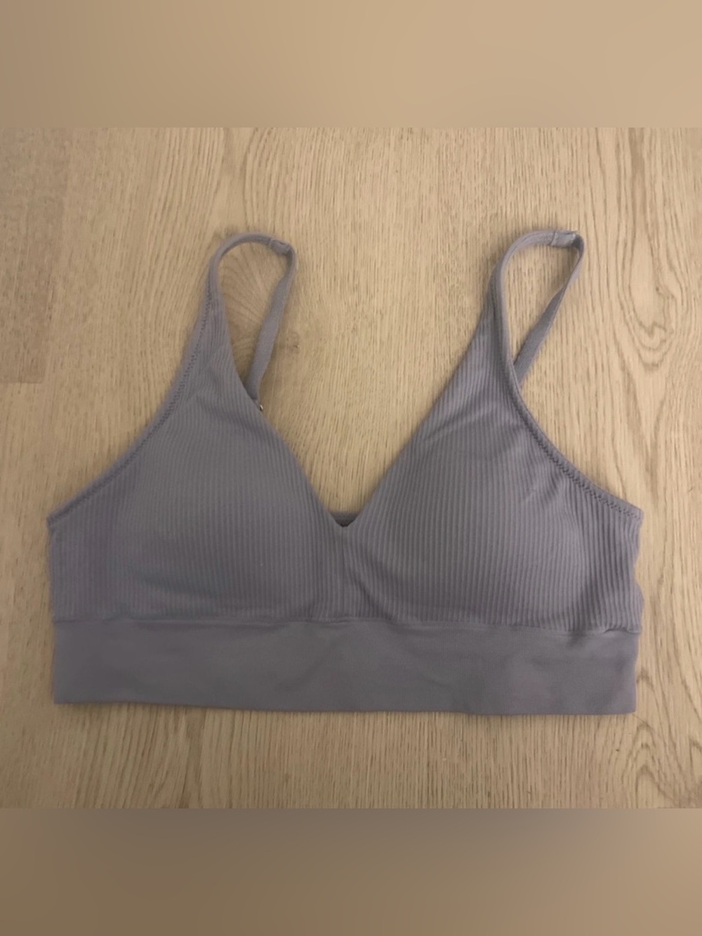 Blue/lavender sports bra size small